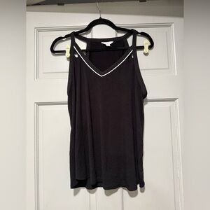 Candie's Black V-Neck Tank Top
